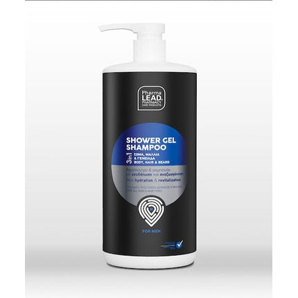 Gel de duș și șampon 3 în 1 pentru bărbați, Pharmalead, 1000ml