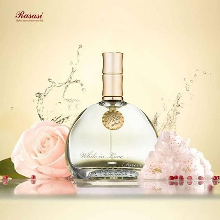 Parfum pentru femei Rasasi While In Love, Eau de Parfum, 80ml, sticlă transparentă cu dop auriu