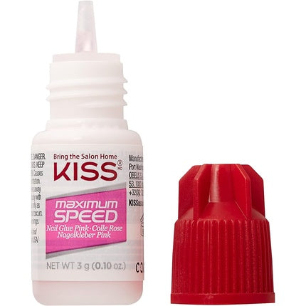 Adeziv unghii Kiss, Quick-Drying, roz