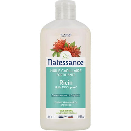 Ulei pentru păr și unghii, Natessance, Ulei de ricin natural, 250 ml