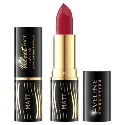 Ruj mat Eveline Velvet Matt No. 517, culoare roșu, capacitate 4g