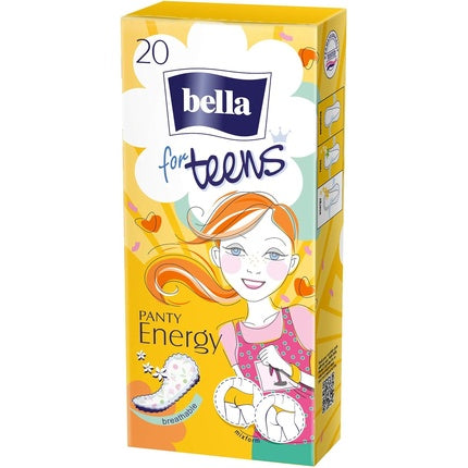 Bella for Teens Energy Panty Liners, 20 buc, galben