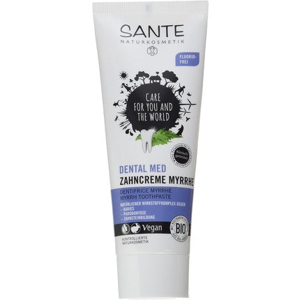 Pastă de dinți Sante Naturkosmetik, Myrrh, 75ml