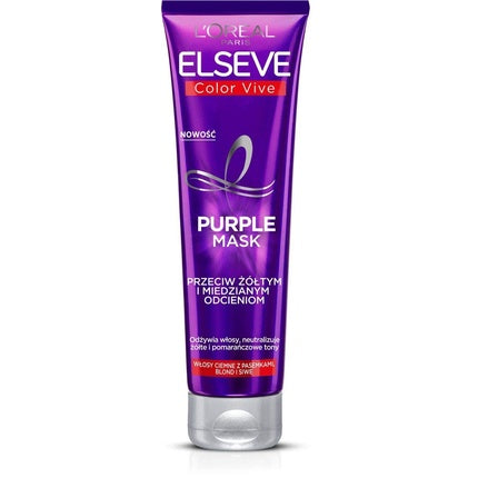 Masca de par, L'Oréal Paris Elseve, Color-Vive Purple, 150ml