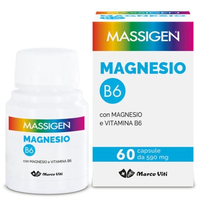 Magnesium B6 Massigen 60 Capsule - Marco Viti Farmaceutici