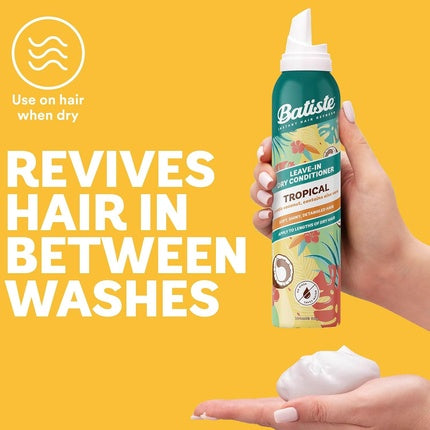 Batiste Dry Leave In Conditioner, Tropical Coconut & Aloe Vera, Foam 100ml