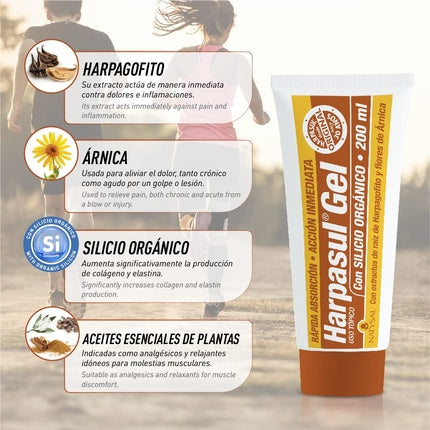 Gel masaj, Natysal, Harpasul, 200 ml, efect rece-cald