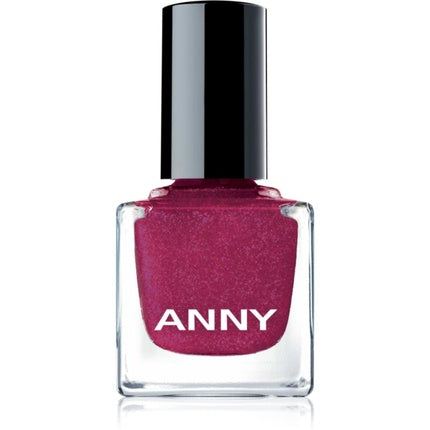 Lac de unghii Anny Pink Flash, roz cu sclipici, 15 ml