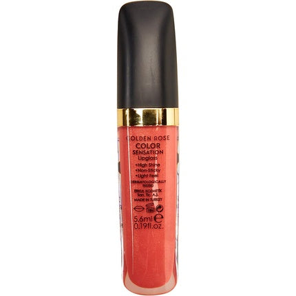 Lip Gloss, Golden Rose, Color Sensation, roșu coral