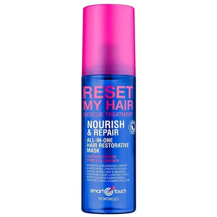 Spray Restaurator Păr, Montibello Smart Touch Reset My Hair, 150ml, Albastru/Roz