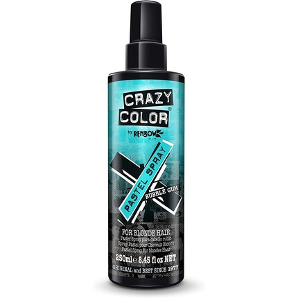 Spray de păr Crazy Color Pastel Bubblegum Blue 250ml