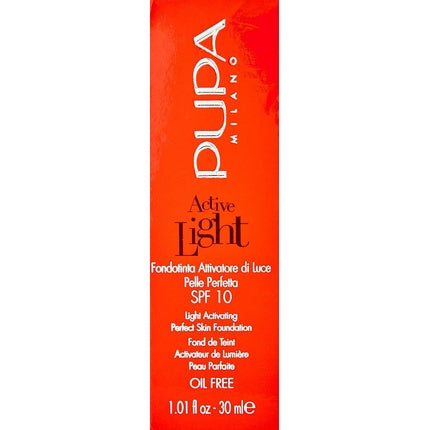 Fond de ten, Pupa Milano, Active Light, Natural Beige 30ml