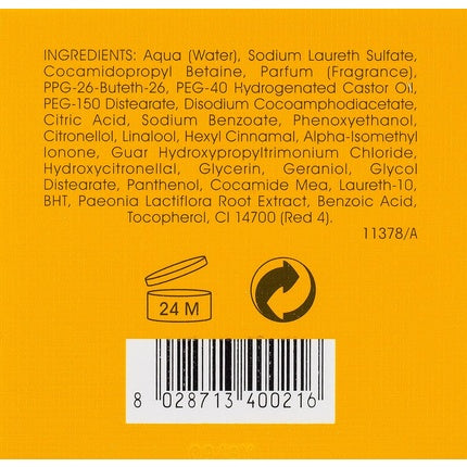 Gel de duș, Acqua di Parma, Peonia Nobile, 200ml, portocaliu