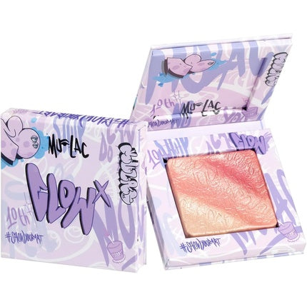 Pudră facială reflectantă Glow X All Over, Mulac Cosmetics, 6.5g