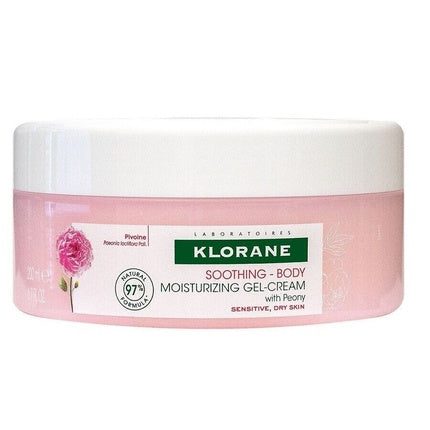 Cremă gel corp, Klorane, calmantă, roz