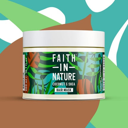 Masca de păr, Faith In Nature, Coconut și Shea, alb, 300ml