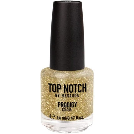 Smalt pentru unghii Mesauda Top Notch Prodigy 205 Gold Addict, aurie, 14ml