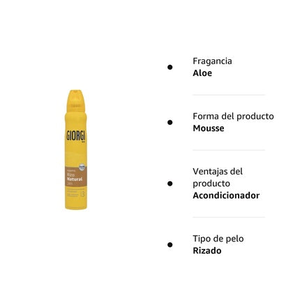 Spumă Păr, Giorgi, Rizo Natural, 210ml, Galben