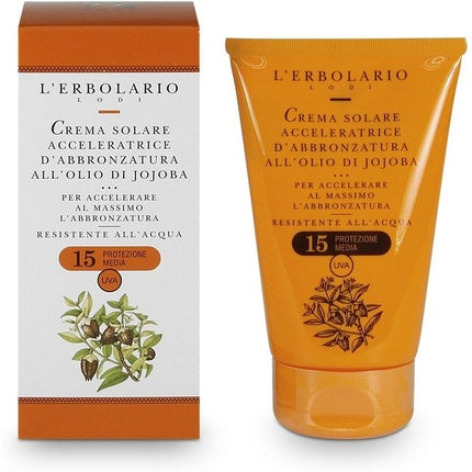 Crema de bronzare L'Erbolario cu ulei de jojoba SPF 15