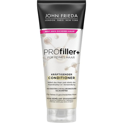 Condiționator John Frieda Profiller+, 250ml - Hrănește părul fin și slăbit - Fără siliconi