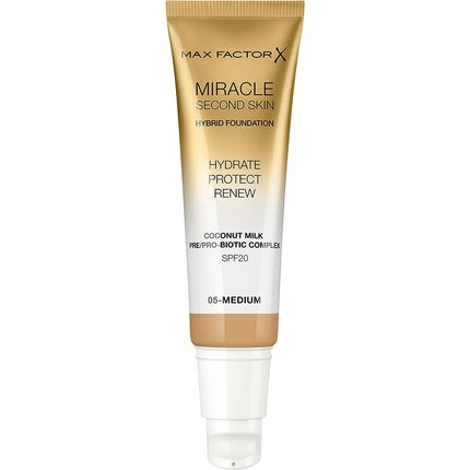 Fond de ten, Max Factor, Miracle Second Skin 05 Medium, 30ml