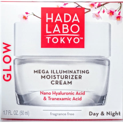 Cremă hidratantă pentru față Hada Labo Tokyo Glow, Nano Acid Hialuronic, 50 ml