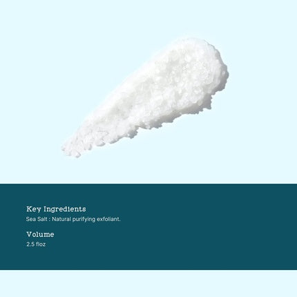 Scrub purificator, Christophe Robin, sare de mare, 75ml