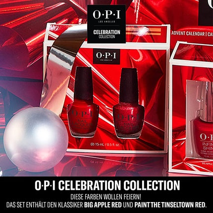 Lac de unghii, OPI, set duo, roșu