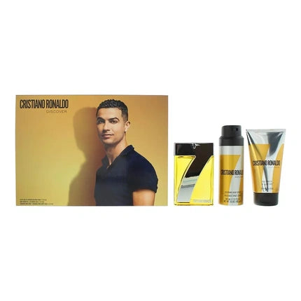 Set Cadou Parfum Cristiano Ronaldo Cr7 Discover, 100ml + 50ml, Aromă Masculină