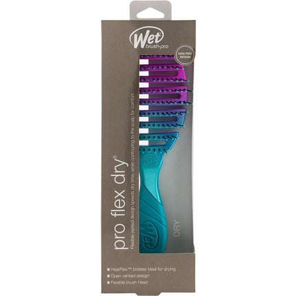 Perie de păr, Wet Brush, Pro Flex Dry, albastru ombre