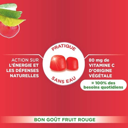 Gumii Vitamine C, Forté Pharma, Acerola, 60 bucăți, gust fructe roșii