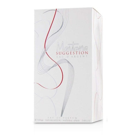 Montana L'Eau d'Argent Eau de Parfum pentru femei, 100ml, argintiu, design ondulat