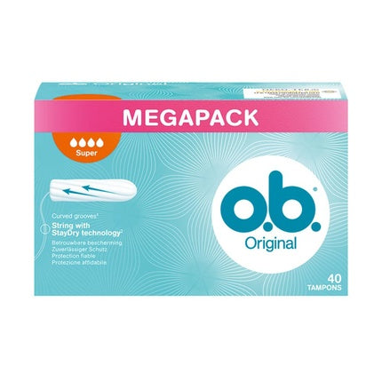 O.B. Original Superplus, Tampon Femeie, Mega Pack, Alb