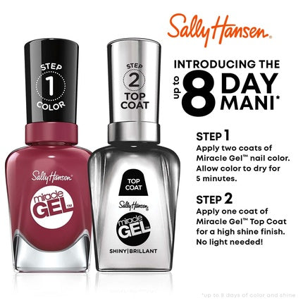 Oja Gel, Sally Hansen, Miracle Gel, roz deschis