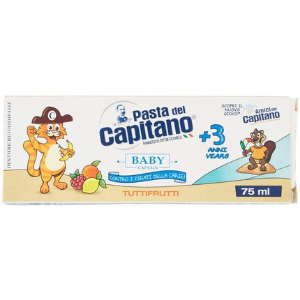 Dentifriciu copii, BabiPasta Captain Multi-Fruit, 75ml, gust fructe