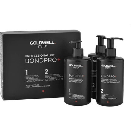 Set șampon și balsam reparator Goldwell BondPRO+, 2x500ml