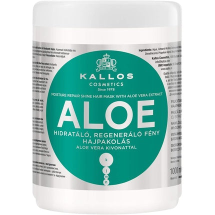 Masca de par, Kallos, KJMN Aloe Vera, 1000ml