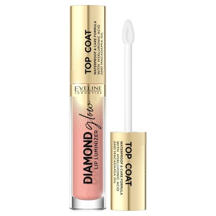 Eveline Diamond Glow Lip Luminizer, Gloss pentru Buze, 45ml, Culoare Roz