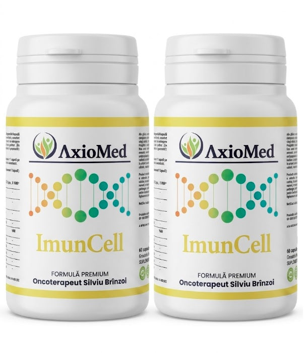 AxioMed ImunCell – formulă imunomodulatoare sub forma de capsule cu 10 compuși bioactivi standardizați – 120 cps