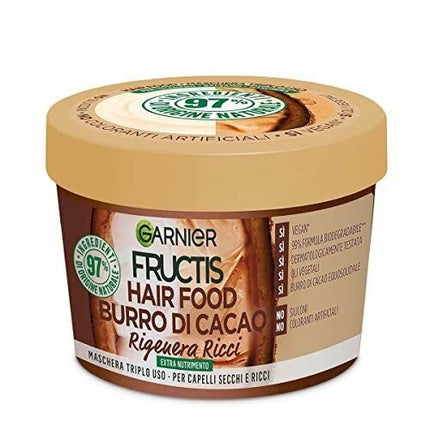Masca de păr, Garnier, Fructis Hair Food, unt de cacao