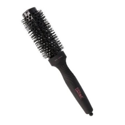 Perie rotundă Eurostil Ionic Thermal Brush cu mâner din cauciuc, 35mm