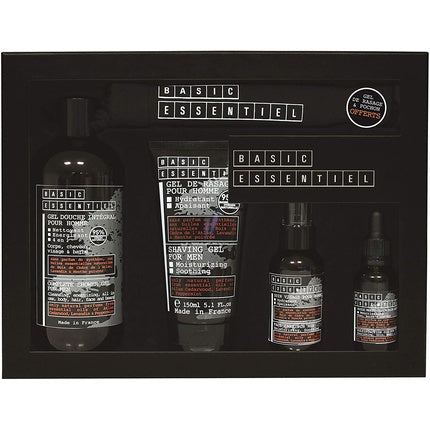 Set cadou pentru bărbierit Jeanne Arthes Bare Essentiels, 4 produse, geantă