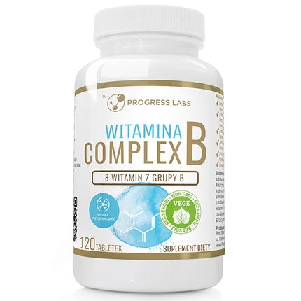 Supliment Dietar Vitamina B Complex, Progress Labs, 120 Tablete