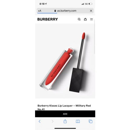 Ruj lichid, Burberry, Lip Velvet, roșu