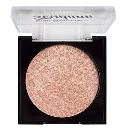L.A. COLORS Strobing Illuminating Powder Summer Sun, Highlighter, pudră strălucitoare, ambalaj negru