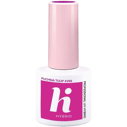 Gel Polish, Hi Hybrid, #256 Fuchsia Tulip, 5ml