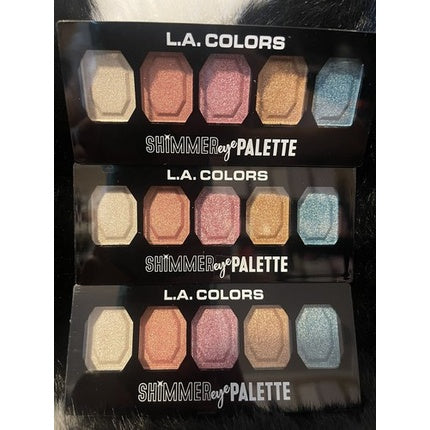 Paletă Farduri Ochi, L.A. Colors, Ces696, Culori Metalice, Sclipitoare, Compactă