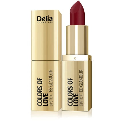 Ruj Delia Cosmetics, Colors of Love Desire, roșu închis, 4g