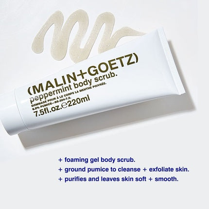 Malin + Goetz Peppermint Body Scrub, unisex, 250ml