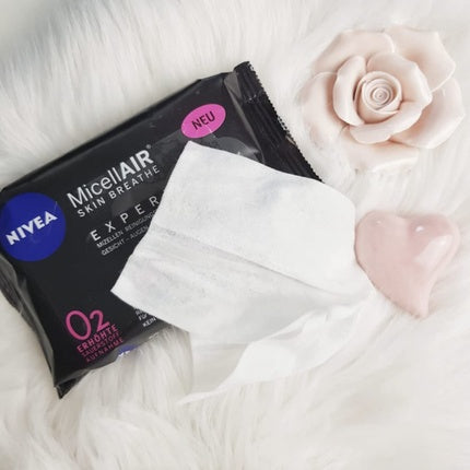 Șervețele Demachiante Nivea MicellAIR Expert Waterproof, Albe, 25 bucăți